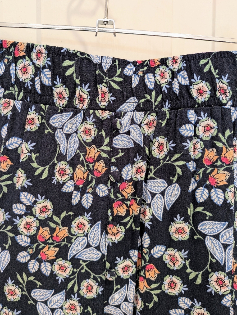 Loft Floral Ruffle Hem Midi Skirt | Xsmall - Picture 4 of 6